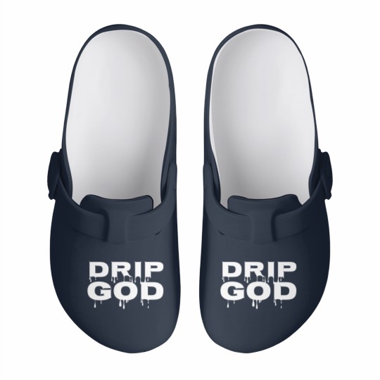 Discover DRIP GOD white Slip On Clogs
