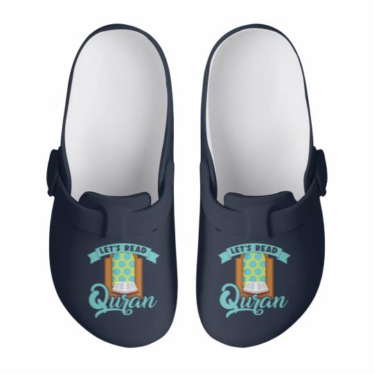 Discover Let´s Read Quran Mosque Islam Allah Prayer Gift Slip On Clogs