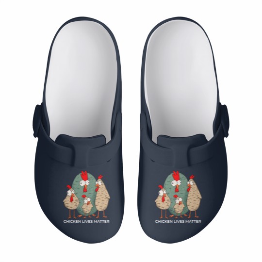 Discover CHICKEN LIVES MATTER Slip On Clogs