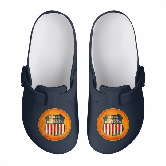 Discover Union Pacific Railroad - Badge - Railroad - Slip On Clogs
