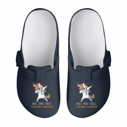 Discover Brave Strong Fearless LEUKEMIA Support LEUKEMIA Awareness Gifts - Leukemia Cancer Awareness - Slip On Clogs