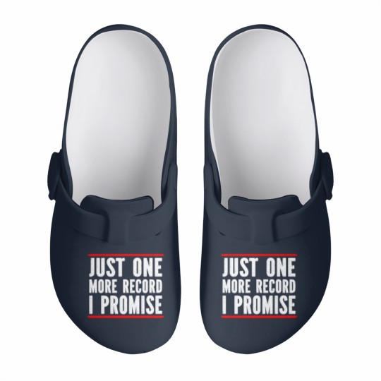 Discover Just One More Record I Promise Slip On Clogs