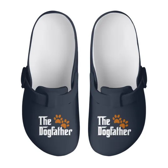 Discover Cool Dog Dad Dog Father Slip On Clogs The DogFather Slip On Clogs