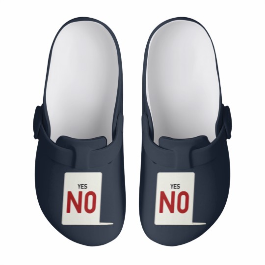 Discover Yes, NO - Casino - Slip On Clogs