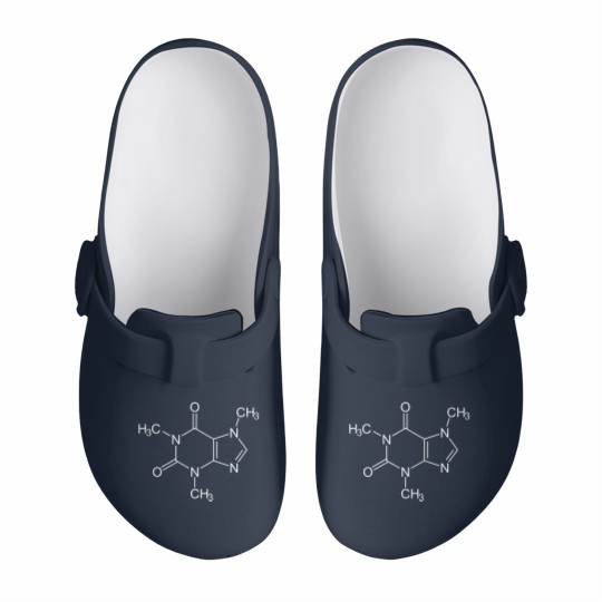 Discover Caffeine Molecule Coffee Coffee Lovers Funny Gift Slip On Clogs