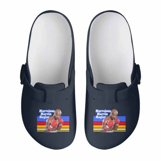 Discover Retro Marvelous Marvin Hagler Slip On Clogs