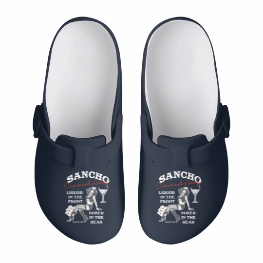 Discover Sancho casino and lounge Liquor in the front Slip On Clogs