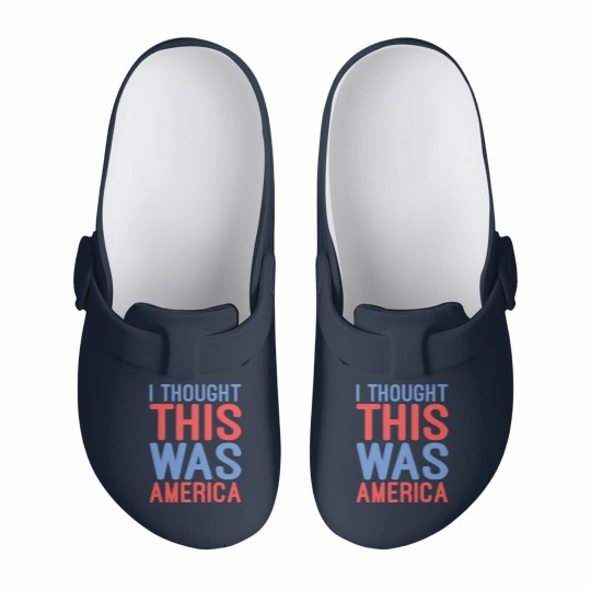 Discover I Thought This Was America Slip On Clogs