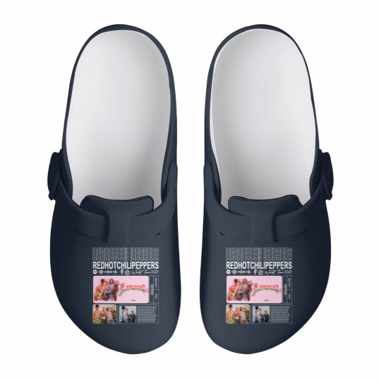 Discover Red Hot Chili Peppers Music Slip On Clogs, World Tour 2023 Slip On Clogs, Red Hot Chili Peppers Vintage Retro Gift