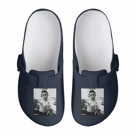 Discover Johnny Cash Retro Slip On Clogs