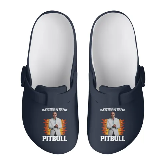 Discover Pitbull Slip On Clogs, Good Girls Go To Church Bad Girls Go To Pitbull Slip On Clogs