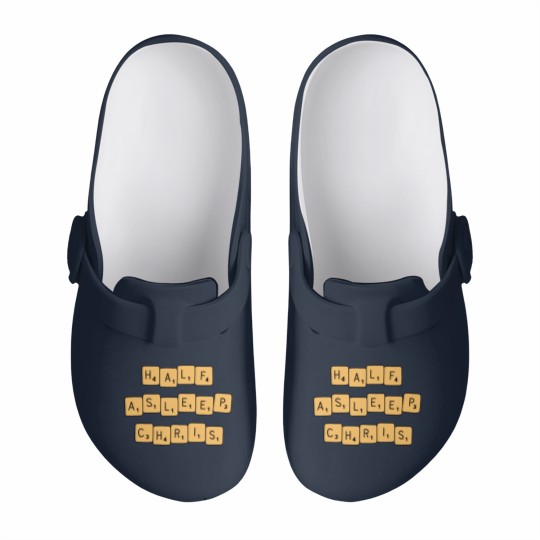 Discover half asleep chris Slip On Clogs