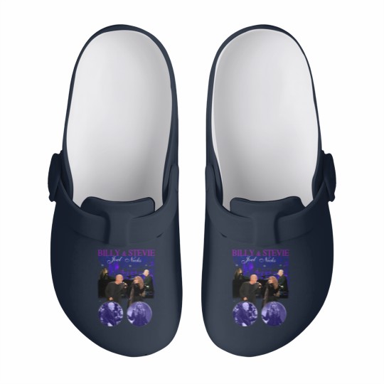 Discover Two Icons One Night Bill Joel and Nick Stevie Tour 2023 Slip On Clogs