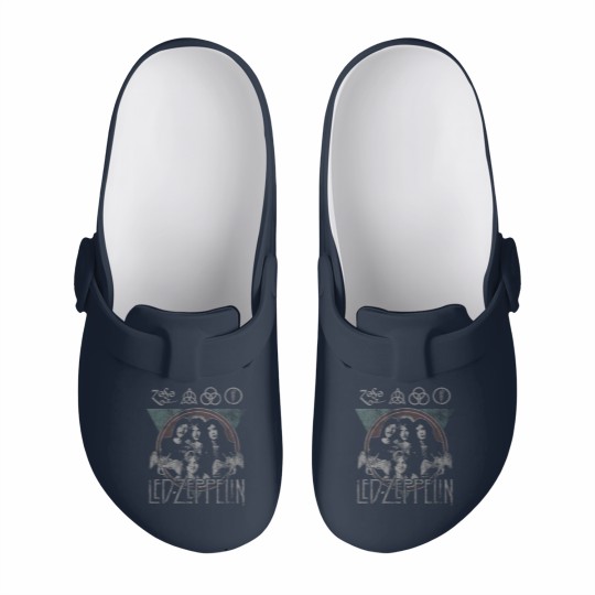 Discover LE.D ZE.PP.ELIN Rock n' Roll Slip On Clogs, Rock n' Roll Slip On Clogs, Old School Rock Slip On Clogs