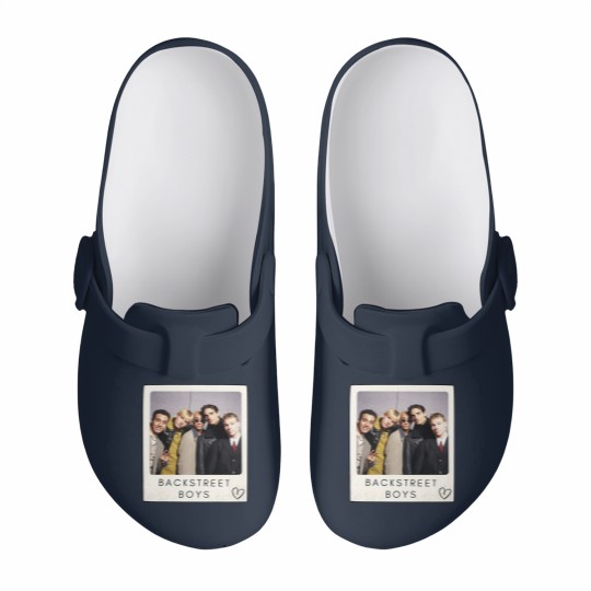 Discover Back Street Boys Polaroid Slip On Clogs