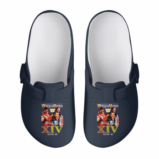 Discover New Wrestling Entertainment WrestleMania XIV 1998 Stone Cold Shawn Michaels Vintage Slip On Clogs