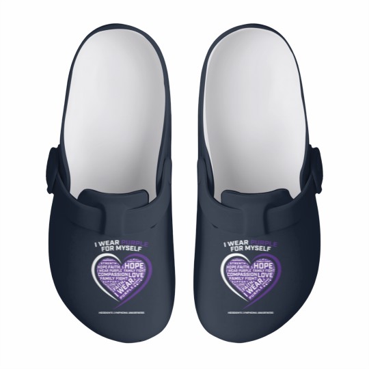 Discover Hodgkin'S Disease Purple Hodgkins Lymphoma Cancer Slip On Clogs