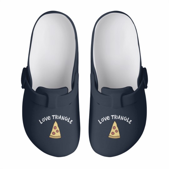 Discover Love Triangle Pizza Crusher Slip On Clogs
