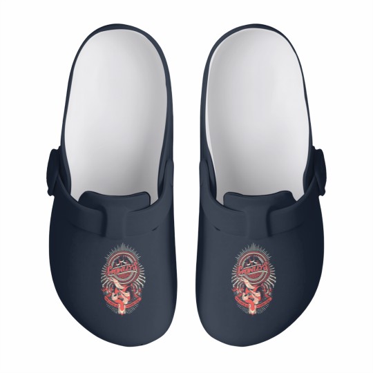 Discover Supernatural Slip On Clogs | Crowley Slip On Clogs |  Hand Screen Printed Supernatural Slip On Clogs