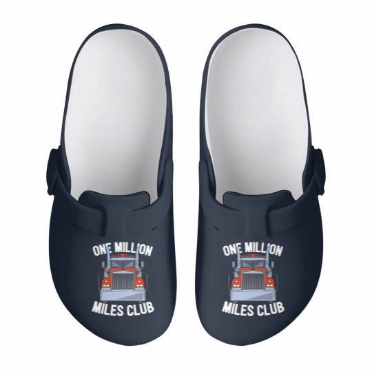 Discover One Million Miles Club Diesel Truck Driver Trucker Slip On Clogs