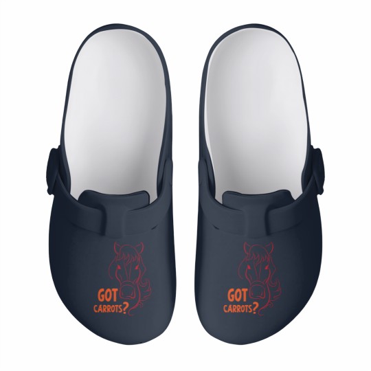 Discover Got carrots horse hobby dressage gift sport Slip On Clogs