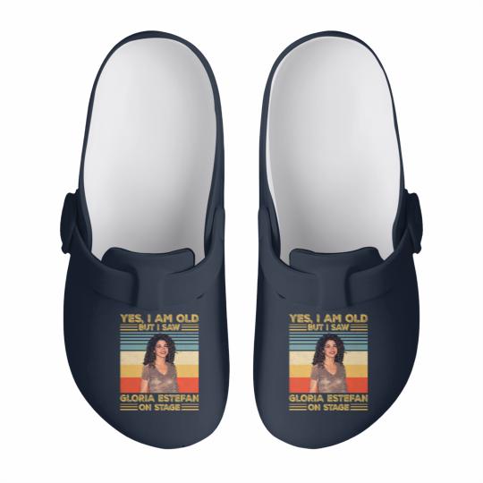 Discover Retro Yes I'm Old But I Saw Gloria Pop Estefan On Stage Essential Slip On Clogs