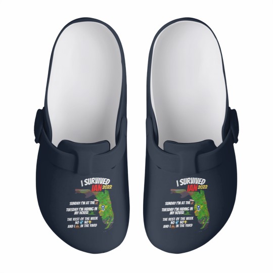 Discover I Survived Hurricane Ian Slip On Clogs