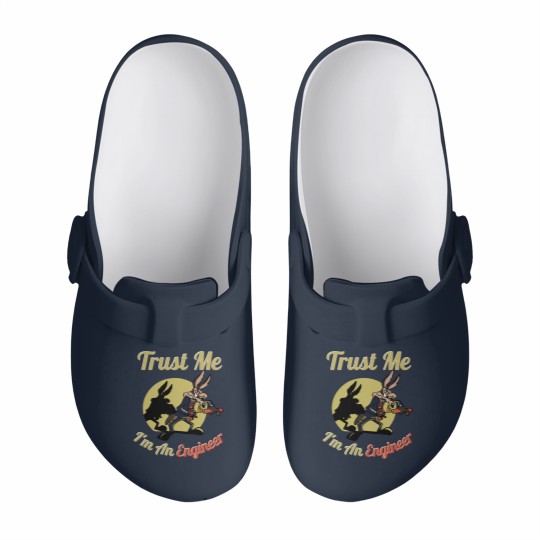 Discover TRUST ME IM AN ENGINEER Slip On Clogs