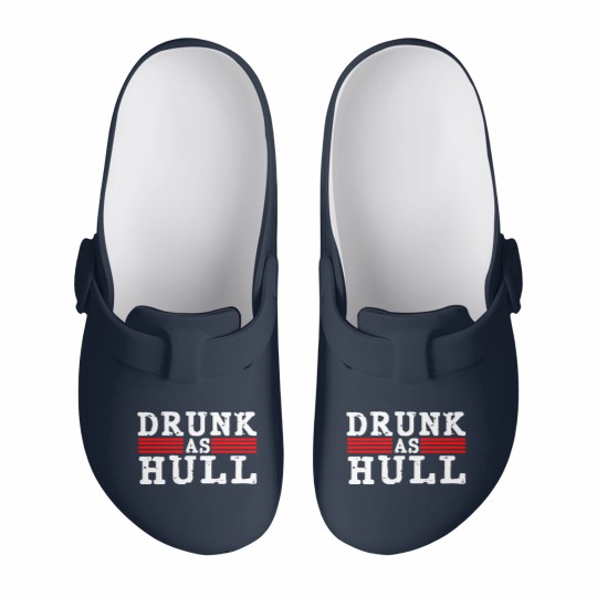 Discover Drunk As Hull Funny Hockey Slip On Clogs