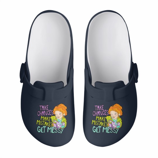 Discover Take Chances Make Mistakes Get Messy Slip On Clogs, Miss Frizzle Slip On Clogs, Magic School Bus