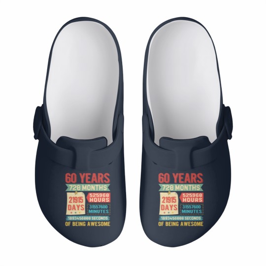 Discover Turning 60 Years Old 60Th Birthday Decorations Bda Slip On Clogs