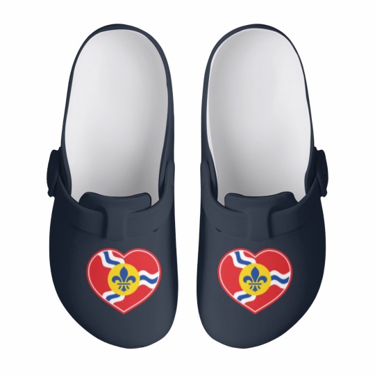Discover I Heart Saint Louis - St Louis - Slip On Clogs