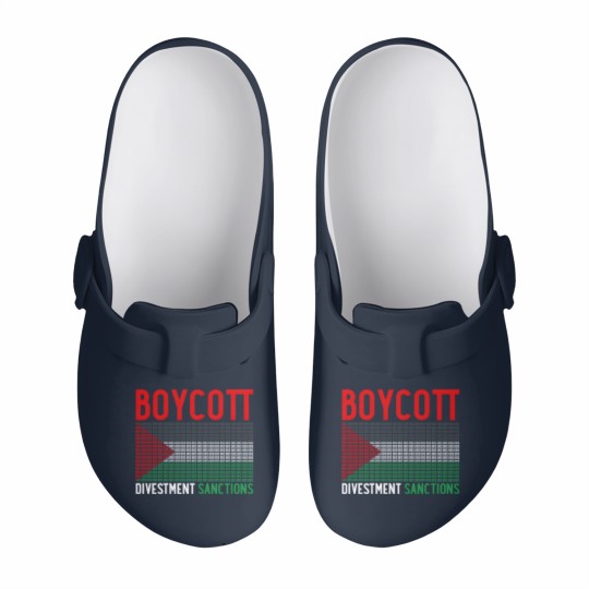Discover Boycott Israel Divestment Sanctions - Palestine Slip On Clogs