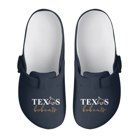 Discover Texas State Bobcats - Texas State bobcats Slip On Clogs  - Bobcats Slip On Clogs - Texas Bobcats  - Eat Em up bobcats Slip On Clogs - TXST bobcats