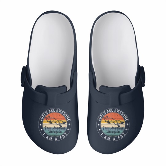 Discover Foxes Are Awesome Slip On Clogs, I Am Awesome, So I Am A Slip On Clogs