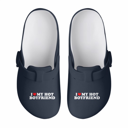 Discover I Love My Hot Boyfriend Slip On Clogs I Heart My Hot Boyfriend Slip On Clogs