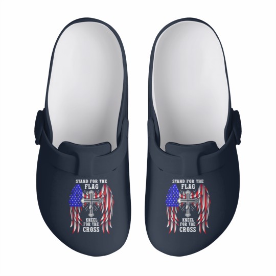 Discover Stand For The Flag Kneel For The Cross Slip On Clogs