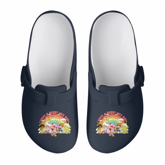 Discover Vintage Have a Berry Nice Day, Strawberry Shortcake Retro Slip On Clogs, Berry Adventures