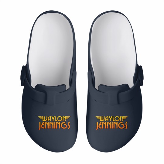 Discover Waylon text orange - Waylon Jennings - Slip On Clogs
