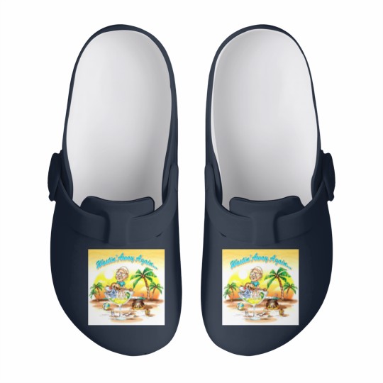Discover Wastin' Away Again Jimmy Buffett Slip On Clogs, Vintage Jimmy Buffett Memorial Slip On Clogs