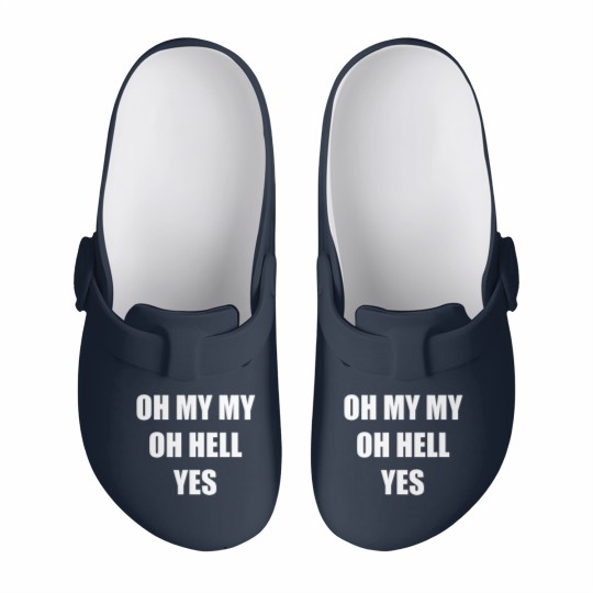 Discover Oh My My Oh Hell Yes Classic Rock Fan Funny Gift Slip On Clogs