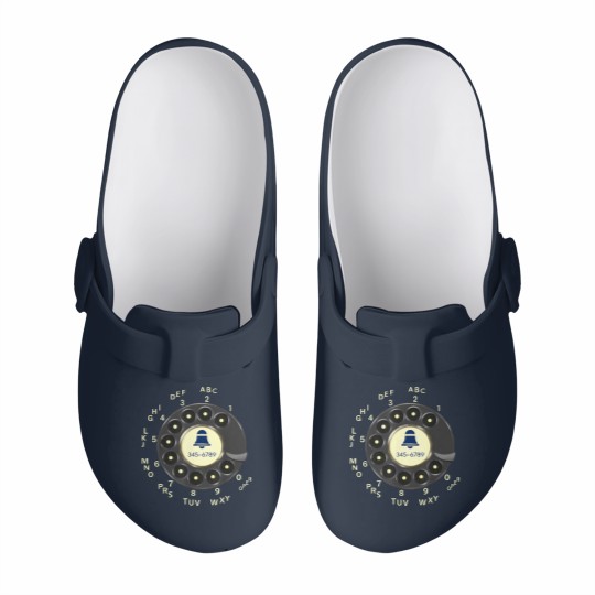 Discover Retro Rotary Dial Phone Old Phone Slip On Clogs