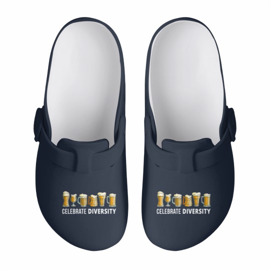 Discover Beer Drinker Celebrate Diversity Craft Beers Men's Slip On Clogs