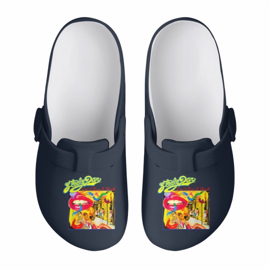 Discover Retro Steely Distressed Arts Dan Rock Music For Fan Slip On Clogs