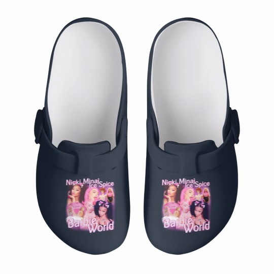 Discover Nicki Minaj x Ice Spice Vintage Rap Slip On Clogs, Nicki Minaj x Ice Spice Barbie World Slip On Clogs