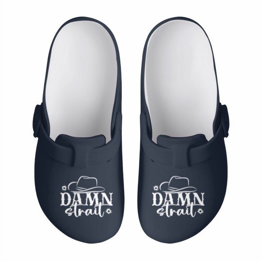 Discover Damn Strait, Country Music Slip On Clogs