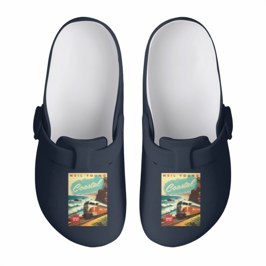 Discover Neil Young Coastal 2023 Tour Slip On Clogs, Neil Young Slip On Clogs, Neil Young Tour Poster Slip On Clogs