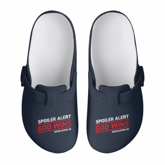 Discover Spoiler Alert - God Wins - Bible - Slip On Clogs