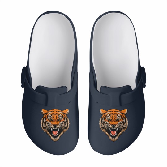 Discover tiger head - Roaring Tiger - Slip On Clogs