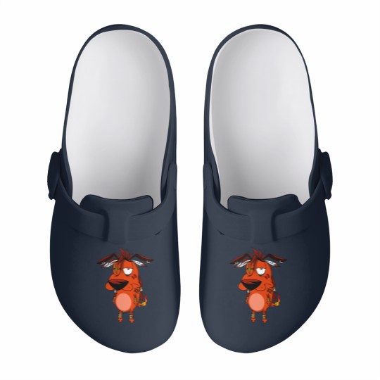 Discover Courage the Red XIII - Courage The Cowardly Dog - Slip On Clogs